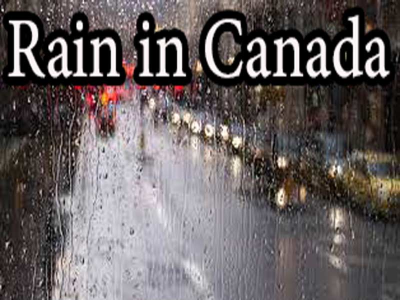 بارش باران در کانادا